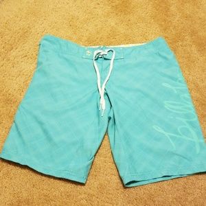 Billabong Size 5 Women's Teal Board Shorts EUC